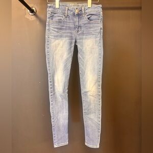 American Eagle Outfitters Light Blue Skinny Jeans